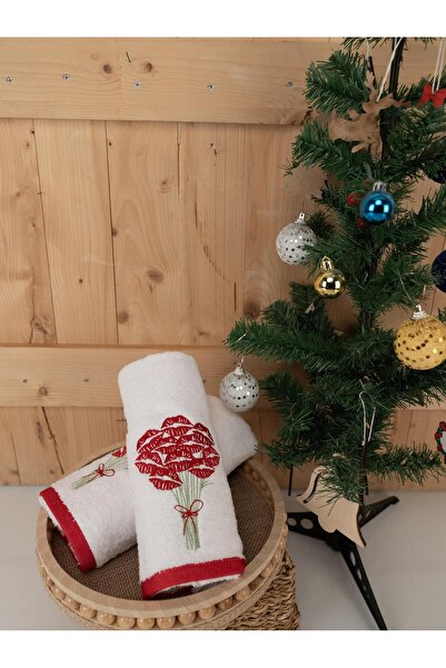 Baveno Бавовняний 2-комплект 45x70 см Преміум вишитий дизайн рушник і рушник набір