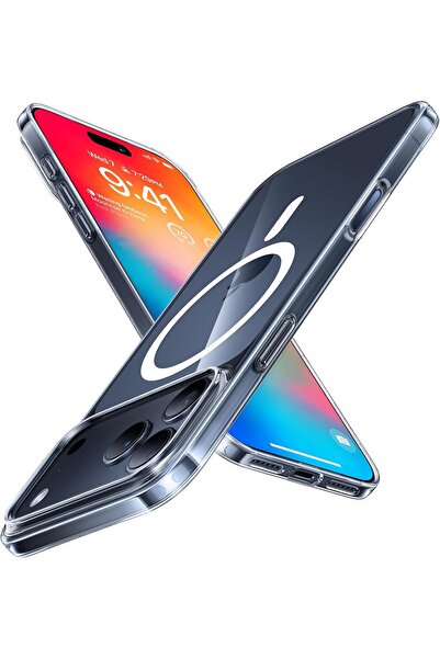 TORRAS Magnetic Slim Fit iPhone 17 Pro Case ,Ultra-Thin, Compatible with MagSafe, Lightweight - Clear