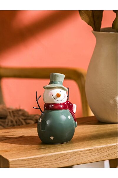 LC Waikiki LCW HOME Karışık Kardan Adam Figürlü Seramik Biblo 13 Cm