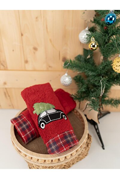 Baveno Бавовняний 2-комплект 45x70 см Преміум вишитий дизайн рушник і рушник набір