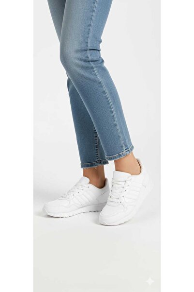 McDark Women's White Waterproof Sneaker Shoes