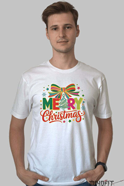 GILDAN Tricou De Craciun Merry Christmas Cu Fundita Magica Barbat