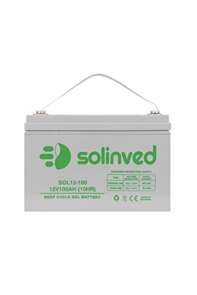 SOLİNVED 12V 100 Ah Jel Akü