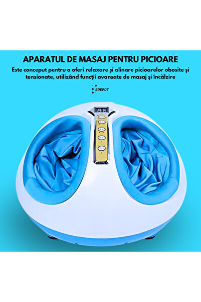 SDEPOT foot massager, with 3 intensity levels and heating function