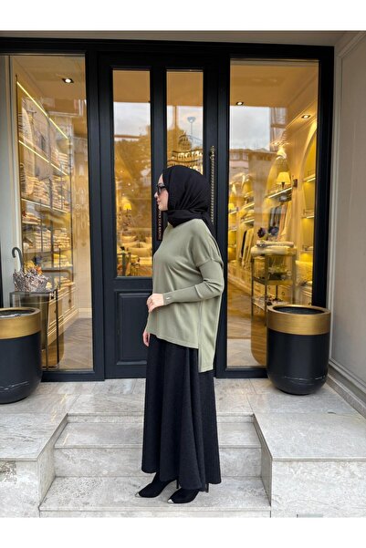 Invee Skirt Top Knitwear Bonus Green