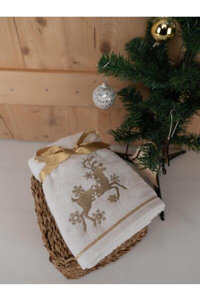 Baveno Бавовняний 2-комплект 45x70 см Преміум вишитий дизайн рушник і рушник набір