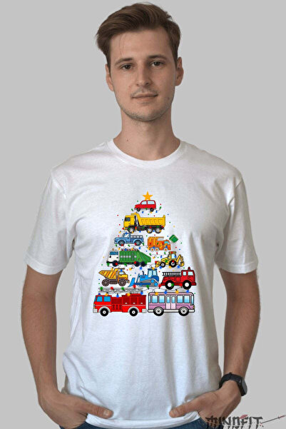 GILDAN Χριστουγεννιάτικο Δέντρο Κατασκευασμένο από Μηχανήματα Κατασκευών Ανδρ...