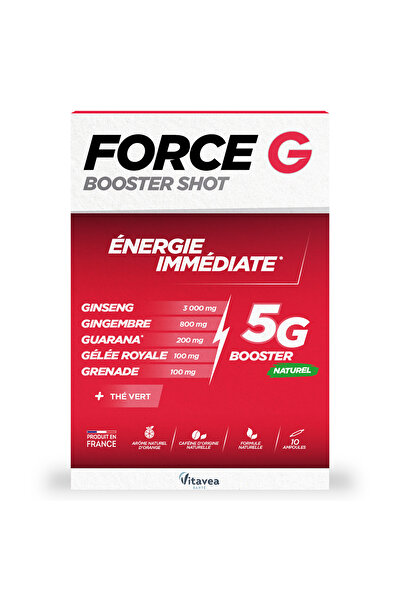FORCE G Booster Shot, immediate energy, 10 ampoules, 100 ml
