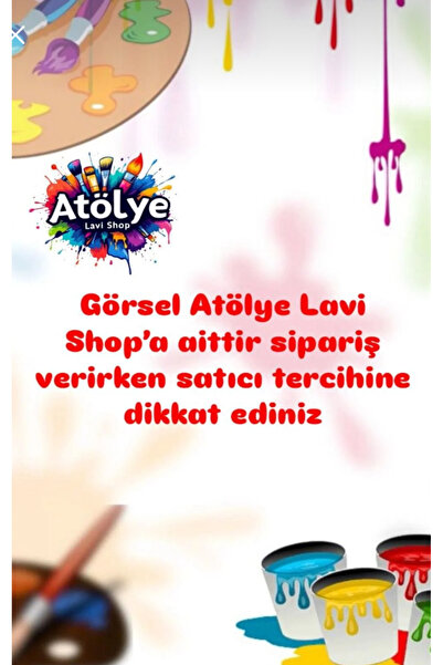 Atölye Lavi Shop (10) Pieces Christmas Painting Set/ Mother-Child Activity, Diy, Birthday Gift, Children's Painting Set, Christmas
