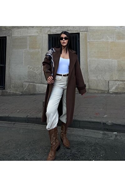 cemo Double-Breasted Cut Winter Trench Coat Overcoat