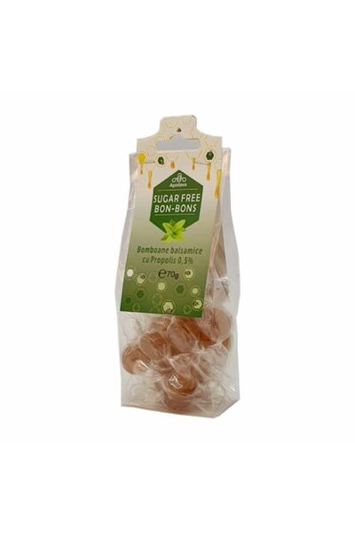 Apidava Bomboane fără zahăr cu propolis 70 GR