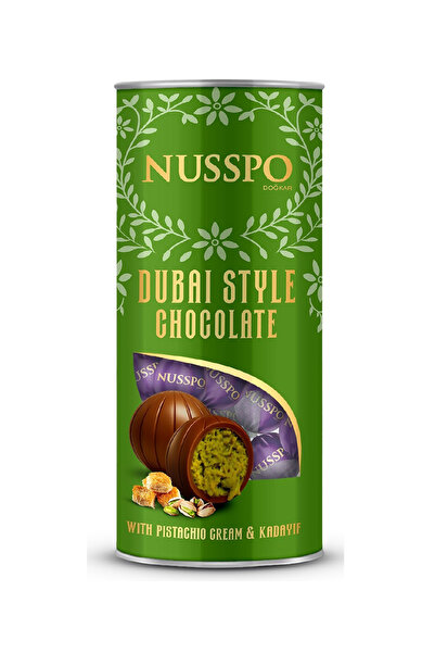 NUSSPO A.Fıstığı Kremalı Kadayıflı Sütlü Çikolata (Dubai Style) 400 Gr
