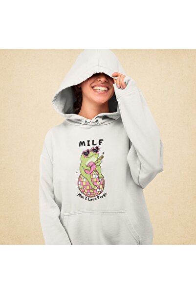 Man I Love Frogs Kadın Hoodie