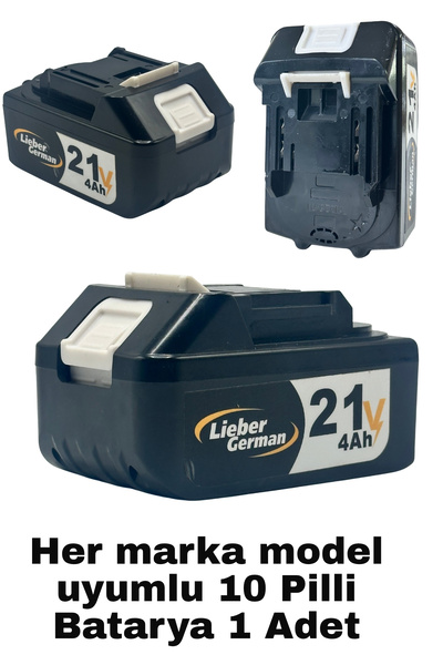 Lieber German Ve Diğer Tüm Marka Modellere Uyumlu 10 Pilli Batarya Akü Setlere uyumlu