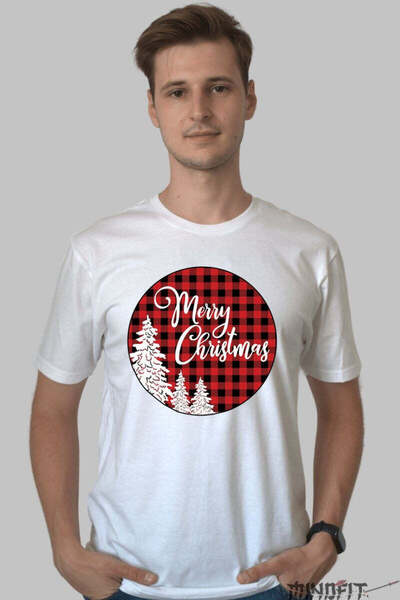 GILDAN Tricou De Craciun Merry Christmas Cu Brazi 2 Barbat