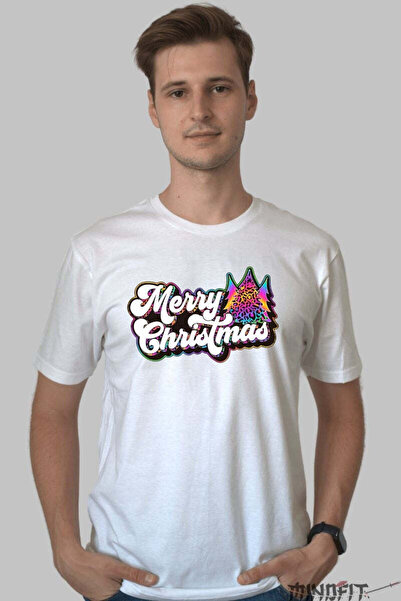 GILDAN Tricou De Craciun Merry Christmas Leopard Tree Barbat