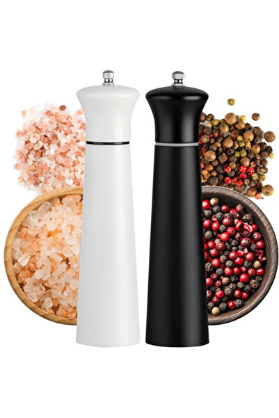 zola Manual wooden grinder set, 2 pieces, salt and pepper, adjust the grinding degree, ceramic mechanism