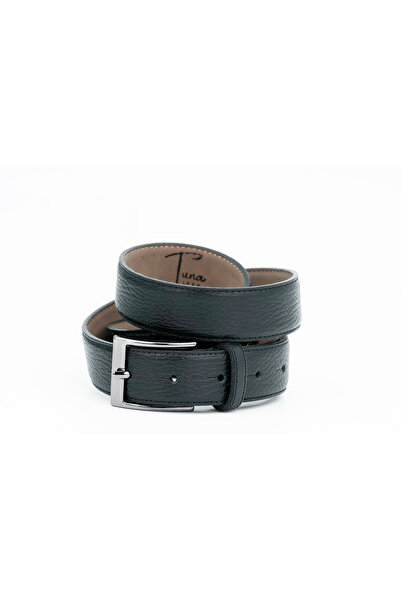 Tuna Genuine Leather 2.7 cm Classic Men's Belt - Kmr5000