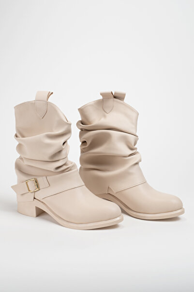 Munshoes Dusty Women's Bellows Heeled Boots