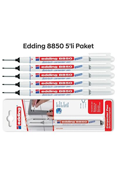Edding 8850 Montaj İşaretleme ve Marangoz Kalemi 5'li Paket