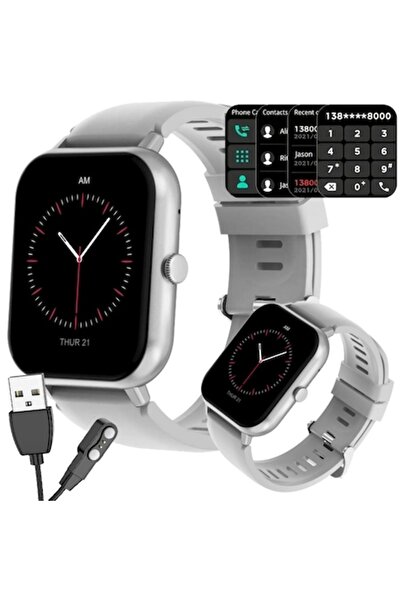 varioshop smartwatch multifunctional, touchscreen, health monitoring, 20 sport modes, silicone strap