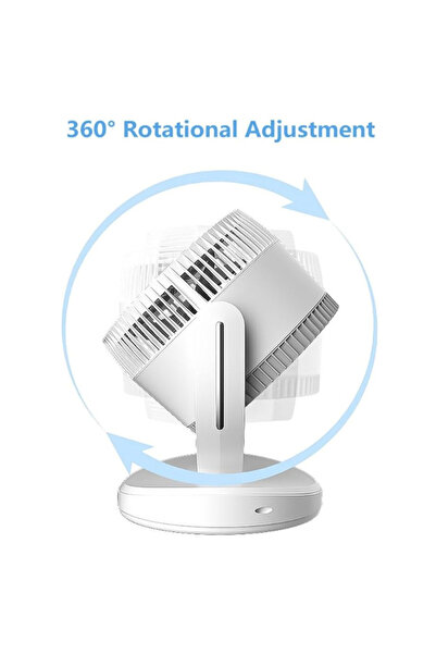 LILY Desk fan with 3 speeds, 360 degree rotation, silent