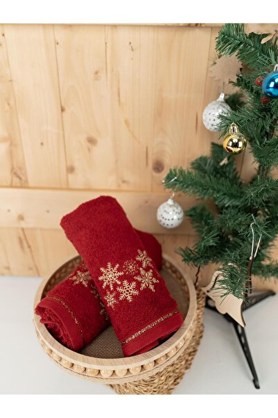 Baveno Бавовняний 2-комплект 45x70 см Преміум вишитий дизайн рушник і рушник набір