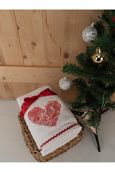 Baveno Бавовняний 2-комплект 45x70 см Преміум вишитий дизайн рушник і рушник набір