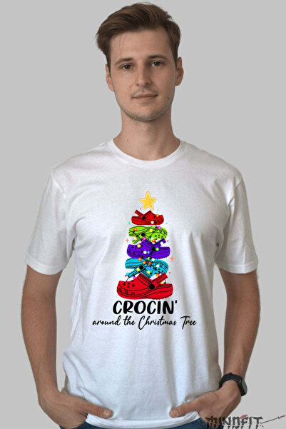 GILDAN Tricou De Craciun Brad Din Crocsi Colorati Barbat
