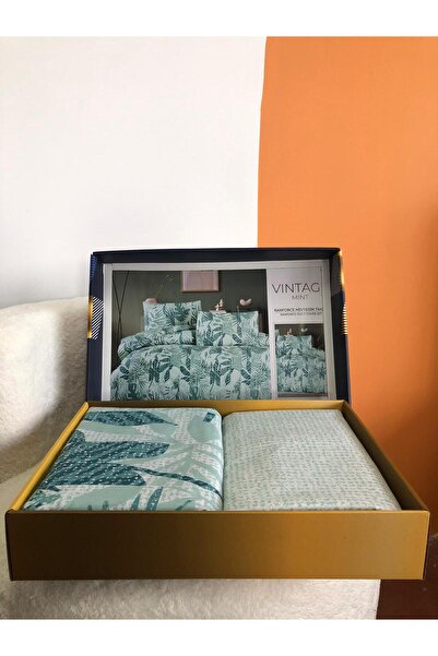 Bikaya Home New Box Double Duvet Cover Set |   Sheet Without Elastic Band |   Daily Use |   Dowry Chest |   Luxury Boxed