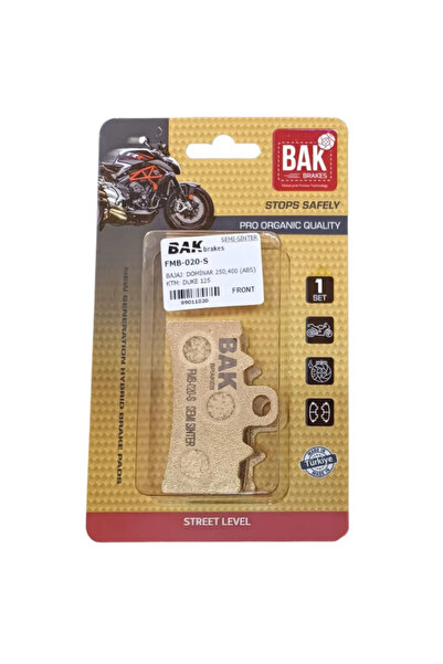 BAK YARI SİNTERLİ BALATA FMB 020-S BAJAJ DOMINAR 250-400 KTM RC DUKE 125-200-...