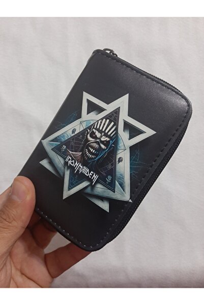 OWLBAG COMPANY Owl Bag Iron Maiden Patterned Design Faux Leather Wallet