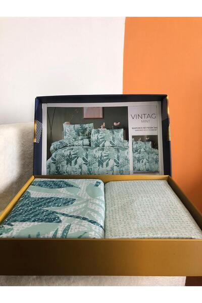 Bikaya Home New Box Double Duvet Cover Set |   Sheet Without Elastic Band |   Daily Use |   Dowry Chest |   Luxury Boxed