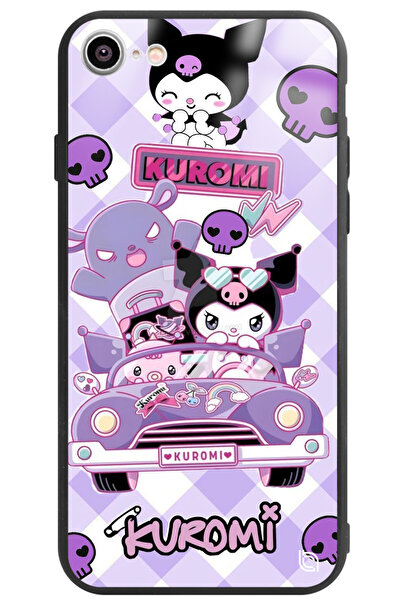 WANNA PROTECT حافظة هاتف آيفون 16E مزودة بحماية للكاميرا ونمط كورومي مطبوع لامعة