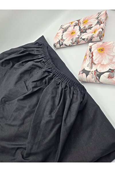 pınarhome collectıon 100% COTTON FABRIC RUBBERED SHEET+PILLOW CASE CORNER DEEP 28-30 CM SOFT FABRIC NEW SEASON