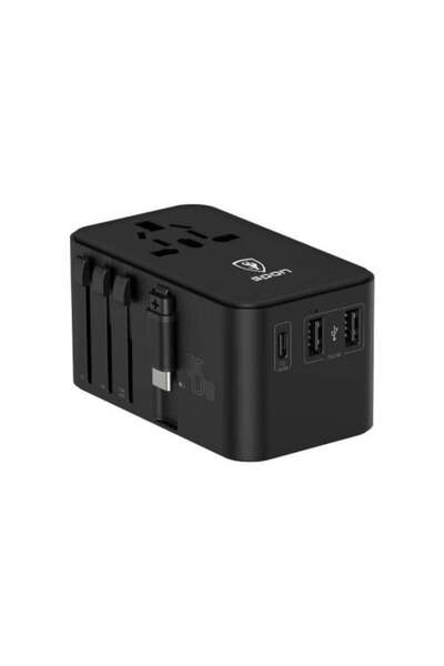 Spon 45W Universal Travel Charger with Retractable Cable