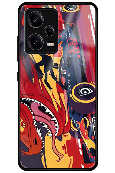 WANNA PROTECT جراب هاتف شاومي ريدمي نوت 12 برو 5G فاخر بنمط فورمولا 1 لامع مع...