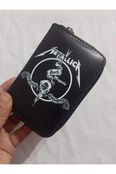 OWLBAG COMPANY Owl Bag Metallica Logo Patterned Design Faux Leather Wallet