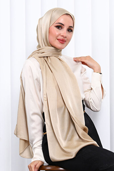 İmajButik Dark Beige Jan Jan Shawl