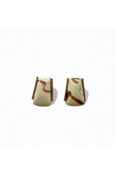Alice İsstanbul Cream Bone Earrings