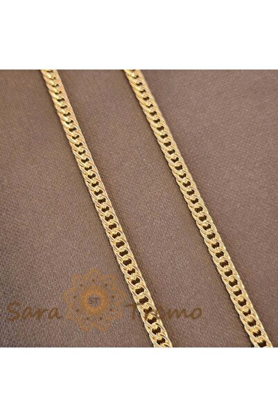 saratremo 55 cm Unisex Heavy Collar-Style Chain, 18K Gold Plated - 55 cm