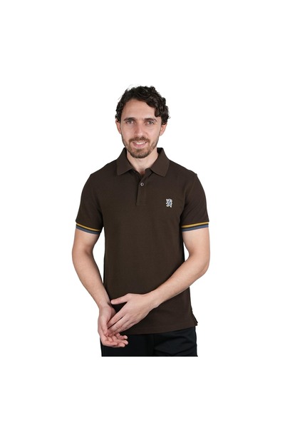 Giordano Men's Performance Polo: Classic Piqué, Tipped Collar, Embroidered Detail
