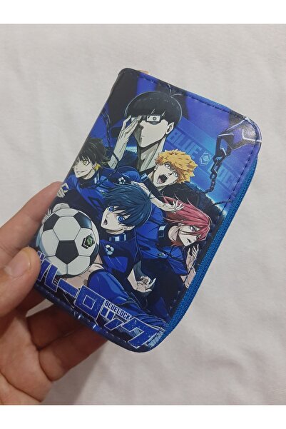 OWLBAG COMPANY Owl Bag Blue Lock Patterned Design Faux Leather Wallet