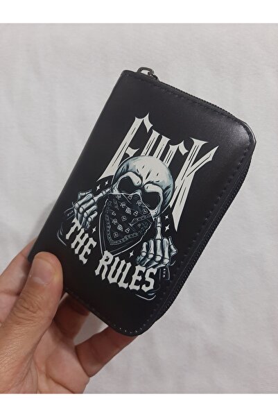 OWLBAG COMPANY Owl Bag F...K the Rules Patterned Design Faux Leather Wallet