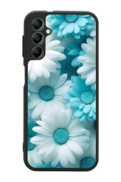 Aksel Kılıf متوافق مع هاتف سامسونج جالاكسي A14 مطبوع، أسود غير لامع، سيليكون ...