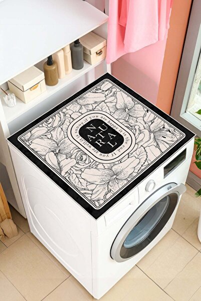 Mahita Home Yıkanabilir Kaymaz Tabanlı Çamaşır Makinesi Örtüsü Modern Kullanı...