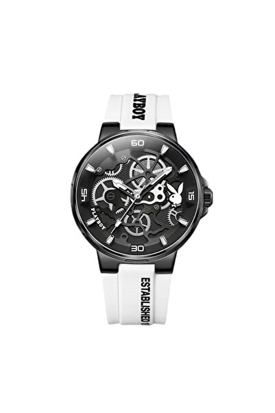Playboy Men's Watch 3052 Black-White – Luxury Design, Multiple Functions, Luminous Display