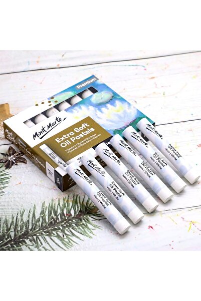 Mont Marte Mm Extra Soft White Oil Pastel Set of 6