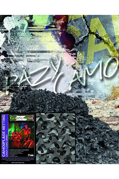 Mil-Tec Camouflage net Net Pro Crazy Camo 2.4 x 3.0m - Black