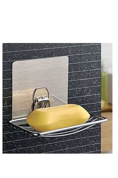 Generic Soap Dish Holder, Self Adhesive Wall Mounted Soap Sponge Holder, Keep...